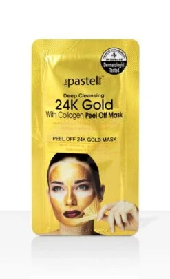 The Pastel 24K Gold With Collagen Peel Off Mask Deep Cleansing Peel Off Mask