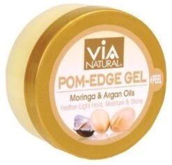 Via Natural Edge Gel Pom Light Hold, 2 Oz