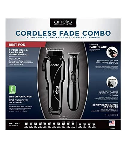 Andis 75020 Cordless Fade Combo 3 Andis 75020 Cordless Fade Combo