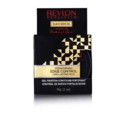 Revlon Realistic Black Seed Oil Strengthening Edge Control Long-lasting Hold, 2oz