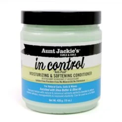 In Control - Moistruzing & Softening Conditioner - Flaxseed Recipes ByAunt Jackie's Curls & Coils, 15 Oz