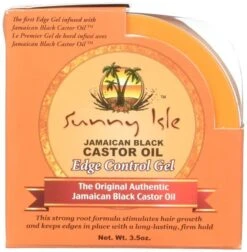 Sunny Isle Jamaican Black Castor Oil Edge Hair Gel, 3.5 Oz