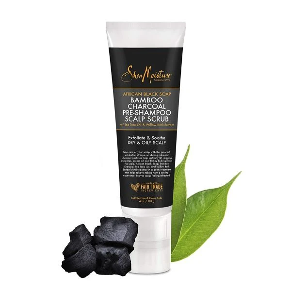 Shea Moisture SheaMoisture Bamboo Charcoal Pre-Shampoo Scalp Scrub, 4oz