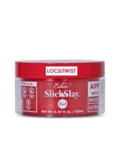 Esha Slick And Slay 2 In 1 Loc And Twist Braid And Edge Gel Apple Scent, 150ML, 5.7 Fl Oz