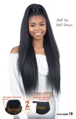 Charm'd Doll'd Up Full Cap Drawstring Wig - Model Model