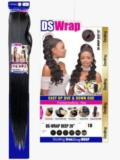 DS-Wrap Deep 26 Inch Destiny Premium Realistic Fiber Ponytail - Beauty Elements -Hair Care Products Store deep 26 destiny premium realistic fiber ponytail beauty elements.jpg obw.1