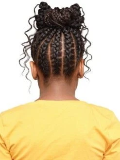 DS Braided Bow Destiny Kids Premium Realistic Fiber Ponytail - Beauty Elements -Hair Care Products Store ds braided bow destiny kids realistic fiber ponytail beauty elements obw2 1