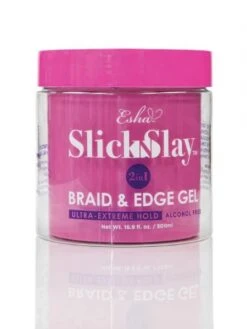 Esha Slick N Slay Braid N Edge Gel, 500 ML, 16.9 Fl Oz