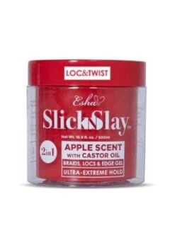Esha Slick And Slay 2 In 1 Loc And Twist Braid And Edge Gel Apple Scent, 500ML, 16.9 Fl Oz