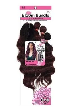Gala Wave 4PCS + CLOSURE (14+16+18+CL) Mayde Beauty Bloom Bundle Weave -Hair Care Products Store gala wave 4pcs closure 14 16 18 cl mayde beauty bloom bundle weave onebeautyworld 2