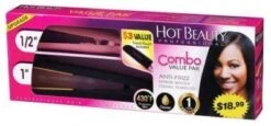 Hot Beauty Flat Iron - 1" + 1/2" - Combo