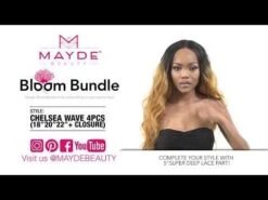 Chelsea Wave 4Pcs (18inch 20inch 22inch+CL) Bloom Bundle By Mayde Beauty -Hair Care Products Store hqdefault 12 59
