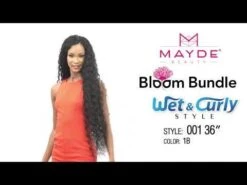 WET & CURLY 001 36 Inch Synthetic Bloom Bundle Weave By Mayde Beauty -Hair Care Products Store hqdefault 12 81