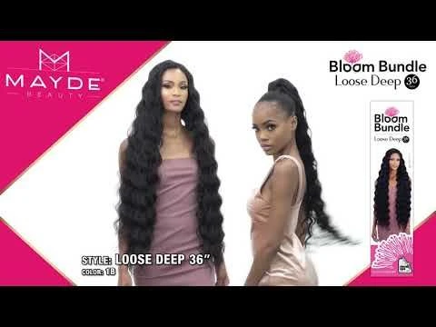 LOOSE DEEP 36 Inch Mayde Beauty Bloom Bundle Weave 6 LOOSE DEEP 36 Inch Mayde Beauty Bloom Bundle Weave - Image 4