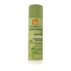 Isoplus Natural Remedy Olive Oil Sheen Conditioning Hair Spray, 7 Oz