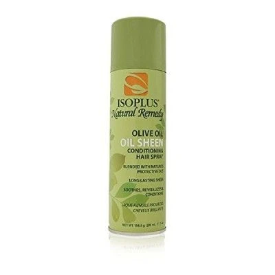 Isoplus Natural Remedy Olive Oil Sheen Conditioning Hair Spray, 7 Oz 3 Isoplus Natural Remedy Olive Oil Sheen Conditioning Hair Spray, 7 Oz