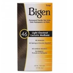 Bigen Permanent Hair Color Powder 46 Light Chestnut, 0.21 Oz