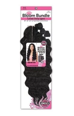 LOOSE DEEP 4Pcs (18+20+22+CL) Bloom Bundle Weave By Mayde Beauty -Hair Care Products Store loose deep 4pcs 18 20 22 cl bloom bundle weave mayde beauty onebeautyworld 2