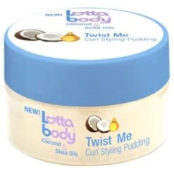 LottaBody Coconut & Shea Oils Twist Me Curl Styling Pudding, 7 Oz