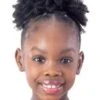 Mini Coily Kids Ponytail Model Model