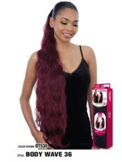 BODY WAVE 36" Equal Drawstring Ponytail - Model Model