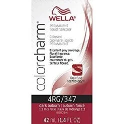Wella Color Charm Liquid Hair Color 4RG/347 Dark Auburn, 1.4 Oz