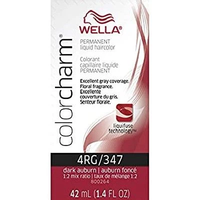 Wella Color Charm Liquid Hair Color 4RG/347 Dark Auburn, 1.4 Oz 3 Wella Color Charm Liquid Hair Color 4RG/347 Dark Auburn, 1.4 Oz
