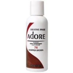 Adore Semi-Permanent Hair Color 76 Copper Brown, 4 Oz
