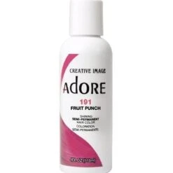 Adore Semi-Permanent Hair Color 191 Fruit Punch, 4 Oz