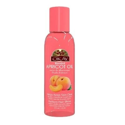 Okay Blended Apricot Oil For Hair And Skin, 2 Oz