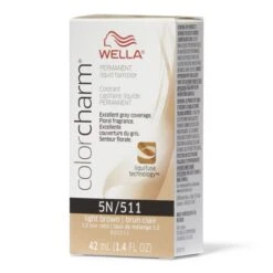 Wella Color Charm Permanent Liquid Hair 5N/511 Light Brown, 1.4 Oz
