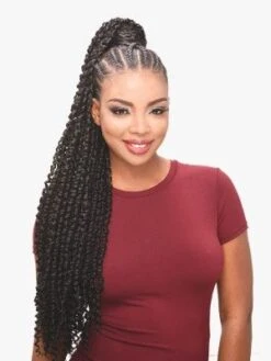 DS-Wrap Passion Twist 30 Inch Destiny Premium Realistic Fiber Ponytail - Beauty Elements