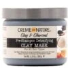 Creme Of Nature Clay & Charcoal Pre-Shampoo Detoxifying Clay Mask, 11.5 Oz
