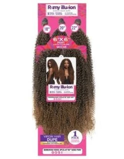 Remy Illusion Bohemian Wave 3 Pcs + 6x6 Wide Part Closure Hair Bundle By Janet Collection -Hair Care Products Store remy illusion bohemian wave 3 pcs 6x6 closure hair bundle janet collection obw.jpg2