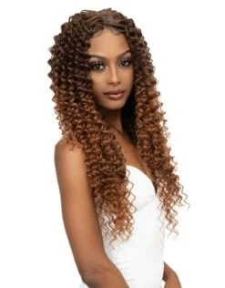 Remy Illusion Deep Wave 3 Pcs + 6x6 Wide Part Closure Hair Bundle By Janet Collection