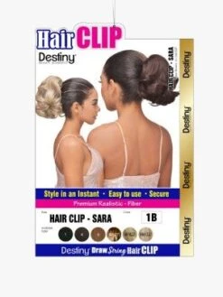 Sara Destiny Premium Realistic Fiber Drawstring Hair Clip - Beauty Elements -Hair Care Products Store sara hair clip destiny premium realistic fiber ponytail beauty elements.jpg obw.1