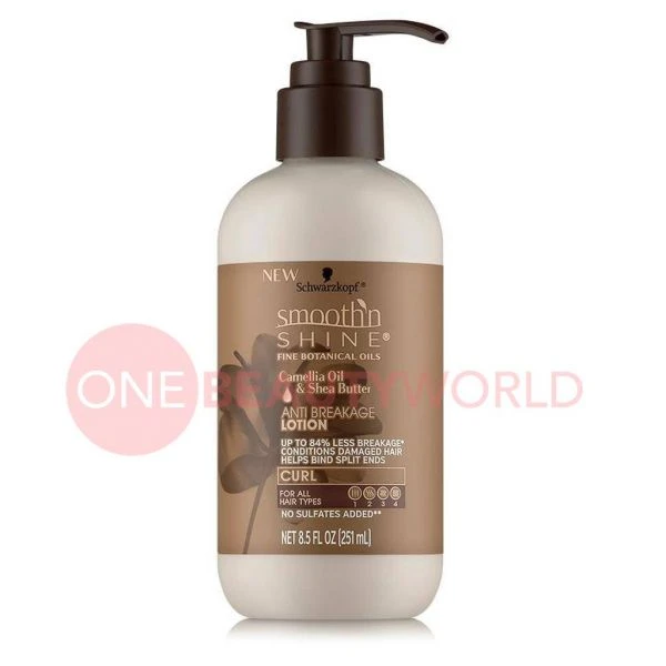 Schwarzkopf Smooth' N Shine Camellia Oil & Shea Butter Anti Breakage Lotion, 8.5 Oz 3 Schwarzkopf Smooth' N Shine Camellia Oil & Shea Butter Anti Breakage Lotion, 8.5 Oz