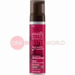 Schwarzkopf Smooth'n Shine Black Seed Oil & Coconut Oil Hydrating Setting Mousse, 8.5 Oz