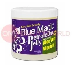 Blue Magic Petroleum Jelly Hair Grease, 12 Oz