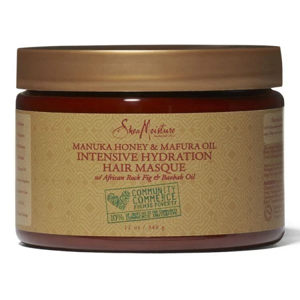 Shea Moisture Manuka Honey & Mafura Oil Intensive Hydration Hair Masque, 12 Oz
