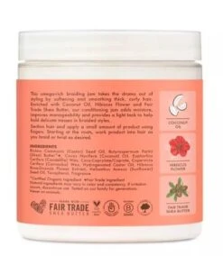 Shea Moisture SheaMoisture Coconut & Hibiscus Kids Braiding Jam 5.5oz -Hair Care Products Store sheamoisture braidingjam back obw