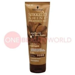 Schwarzkopf Smooth'n Shine Fine Botanical Oils Styling Custard, 8.05 Oz