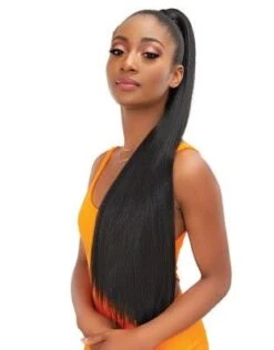 Snatch N Wrap Yaky Straight 24 Ponytail Hair Janet Collection