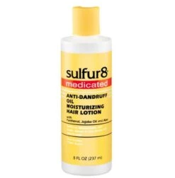 Sulfur8 Medicated Anti-Dandruff Oil Moisturizing Hair Lotion, 8 Oz