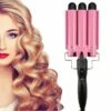 3 Barrel Hair Waver Curler, Hair Curling Wand For Deep Waves -Hair Care Products Store triple barrel curling iron