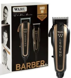 WAHL 5 Star Series Barber Combo Legend Clipper And Hero T-Blade Trimmer, Black