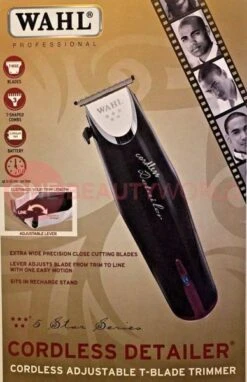 WAHL 5 Star Series Cordless Detailer Adjustable T Blade Trimmer