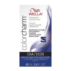 Wella Color Charm Permanent Liquid Hair Color 10A/1030 Palest Ash Blonde, 1.4 Oz
