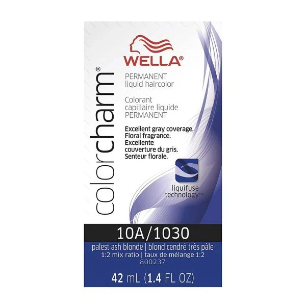 Wella Color Charm Permanent Liquid Hair Color 10A/1030 Palest Ash Blonde, 1.4 Oz 3 Wella Color Charm Permanent Liquid Hair Color 10A/1030 Palest Ash Blonde, 1.4 Oz