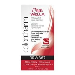 Wella Color Charm Liquid Hair Color 3RV/307 Black Cherry, 1.4 Oz